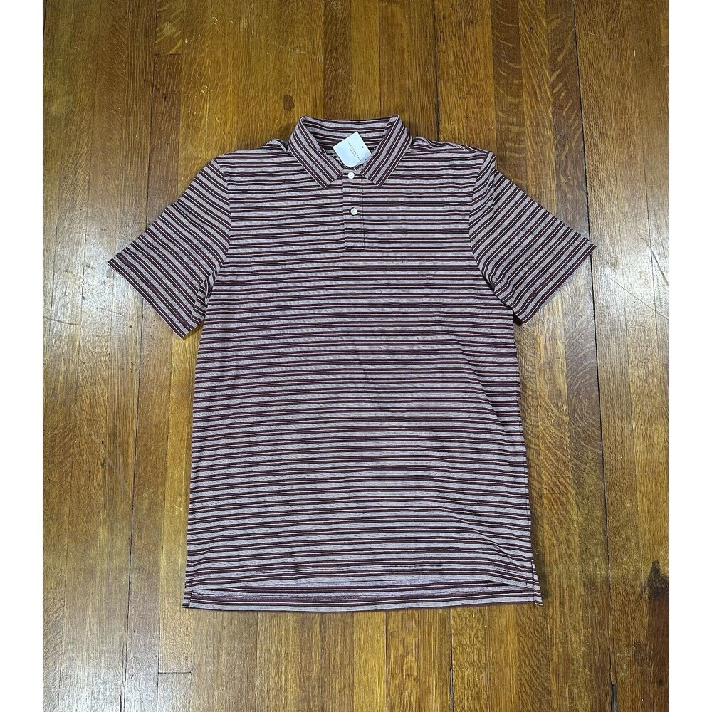 NWT American Eagle Men's Collared 24/7 Short Sleeve Polo Shirt Red Large Tall